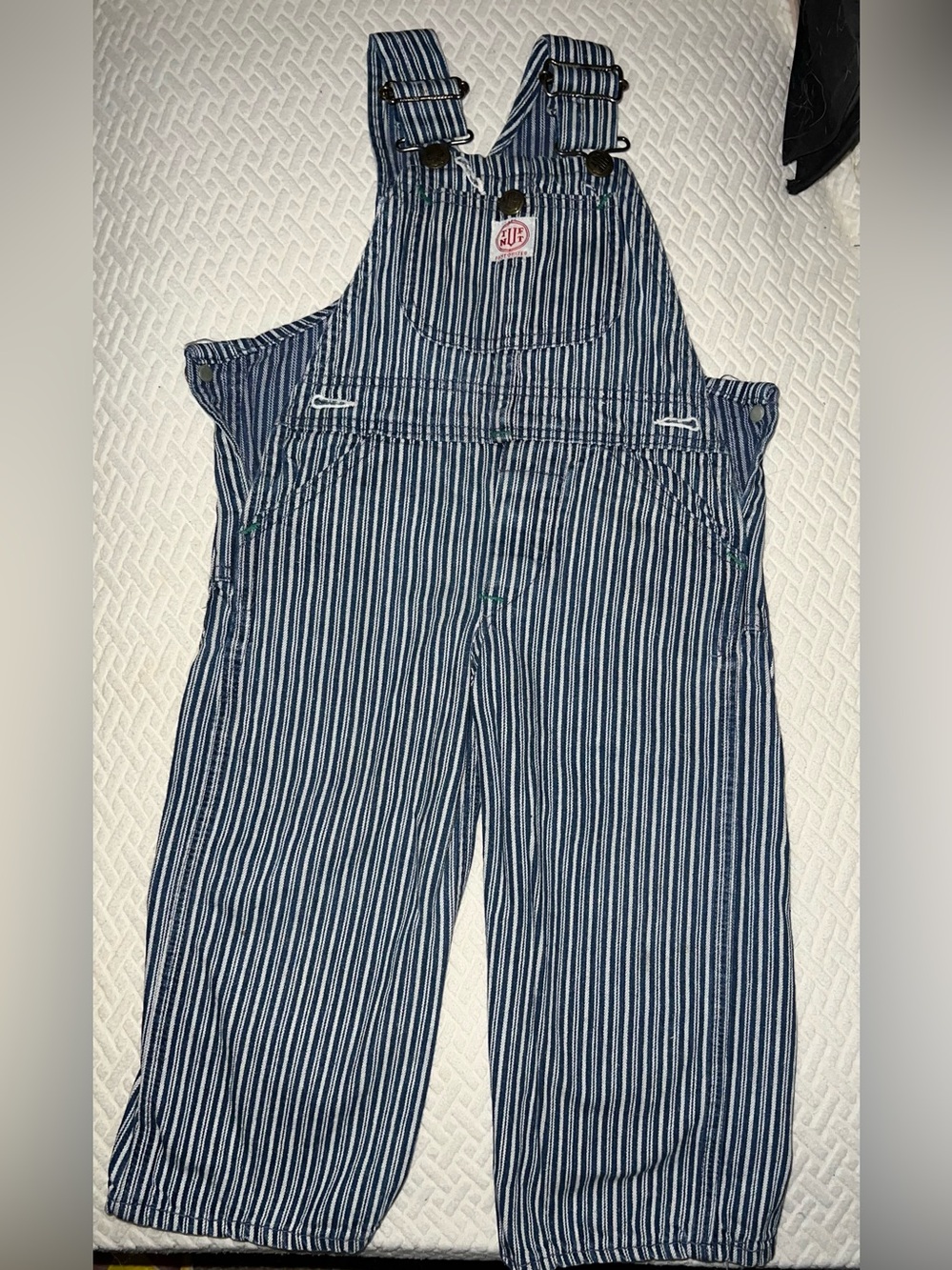 Children’s Vintage Tuf Nut Denim Striped Overalls